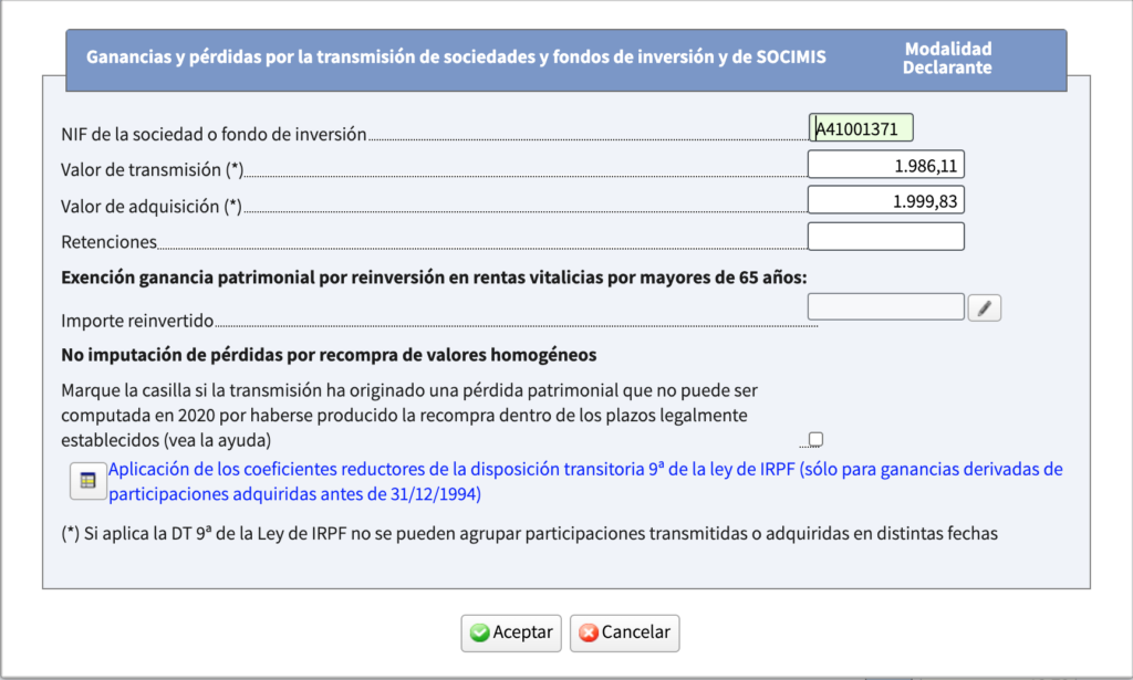 ¿Cómo declarar la venta de fondos de inversión en el IRPF?